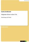 Buchcover Subprime Krise in den USA