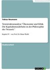 Buchcover Textstrukturanalyse "Ökonomie und Ethik. Die Kapitalismusdebatte in der Philosophie der Neuzeit."