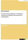 Buchcover Die Informationseffizienz von Märkten, analysiert am Beispiel börsennotierter Fussballclubs