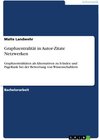 Buchcover Graphzentralität in Autor-Zitate Netzwerken