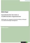 Buchcover Sprachkulturelle Diversität in sozialberatenden Organisationen