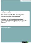 Buchcover Ein Fünf-Stufen Modell des integralen interkulturellen Managements