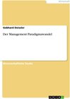 Buchcover Der Management Paradigmawandel