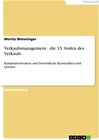 Buchcover Verkaufsmanagement - die 13. Stufen des Verkaufs