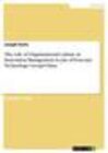 Buchcover The role of Organizational culture in Innovation Management: A case of Foxconn Technology Group-China