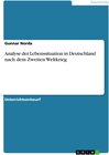 Buchcover Analyse der Lebenssituation in Deutschland nach dem Zweiten Weltkrieg
