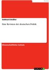 Buchcover Eine Revision der deutschen Politik