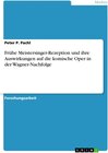 Buchcover Frühe Meistersinger-Rezeption und ihre Auswirkungen auf die komische Oper in der Wagner-Nachfolge