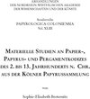 Buchcover Materielle Studien an Papier-, Papyrus- und Pergamentkodizes des 2. bis 13. Jahrhunderts n. Chr. aus der Kölner Papyruss