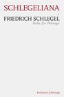 Buchcover Friedrich Schlegel - Hefte Zur Philologie