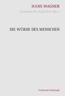 Buchcover Die Würde des Menschen