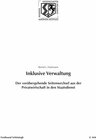Buchcover Inklusive Verwaltung