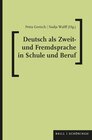 Buchcover Deutsch als Zweit- und Fremdsprache in Schule und Beruf