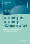 Buchcover Verwaltung und Verwaltungsreformen in Europa