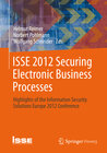 Buchcover ISSE 2012 Securing Electronic Business Processes