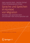 Buchcover Sprache und Sprechen im Kontext von Migration