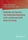 Buchcover Methoden der Experten- und Stakeholdereinbindung in der sozialwissenschaftlichen Forschung