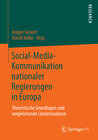 Buchcover Social-Media-Kommunikation nationaler Regierungen in Europa