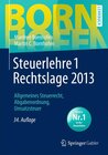 Buchcover Steuerlehre 1 Rechtslage 2013