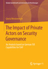 Buchcover The Impact of Private Actors on Security Governance