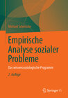 Buchcover Empirische Analyse sozialer Probleme
