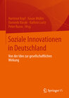 Buchcover Soziale Innovationen in Deutschland