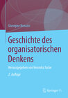 Buchcover Geschichte des organisatorischen Denkens