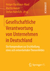 Buchcover Gesellschaftliche Verantwortung von Unternehmen in Deutschland
