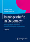 Buchcover Termingeschäfte im Steuerrecht