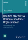 Buchcover Intuition als effektive Ressource moderner Organisationen
