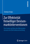Buchcover Zur Effektivität freiwilliger Devisenmarktinterventionen