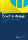 Buchcover Sport für Manager