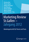 Buchcover Marketing Review St. Gallen - Jahrgang 2012