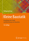 Buchcover Kleine Baustatik