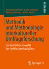 Buchcover Methodik und Methodologie interkultureller Umfrageforschung