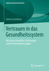 Buchcover Vertrauen in das Gesundheitssystem