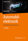 Buchcover Automobilelektronik