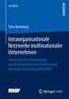 Buchcover Intraorganisationale Netzwerke multinationaler Unternehmen