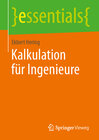 Buchcover Kalkulation für Ingenieure