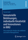Buchcover Immaterielle Belohnungen, individuelle Kreativität und Innovationen in KMU