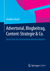 Buchcover Advertorial, Blogbeitrag, Content-Strategie & Co.