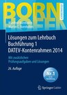 Buchcover Lösungen zum Lehrbuch Buchführung 1 DATEV-Kontenrahmen 2014