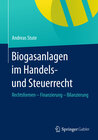Buchcover Biogasanlagen im Handels- und Steuerrecht