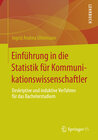 Buchcover Einführung in die Statistik für Kommunikationswissenschaftler