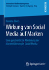Buchcover Wirkung von Social Media auf Marken