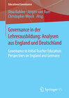 Buchcover Governance in der Lehrerausbildung: Analysen aus England und Deutschland