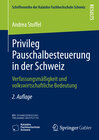 Buchcover Privileg Pauschalbesteuerung in der Schweiz