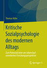Buchcover Kritische Sozialpsychologie des modernen Alltags