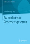 Buchcover Evaluation von Sicherheitsgesetzen