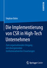 Buchcover Die Implementierung von CSR in High-Tech Unternehmen